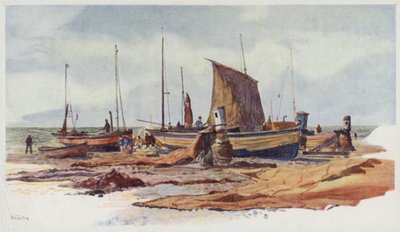 Bateaux de la Plage de Brighton - William Lionel Wyllie